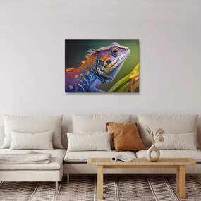 Obraz - Sfarbený leguán (70x50 cm)