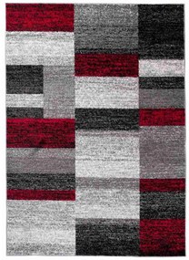 Kusový koberec Clea sivočervený 80x150cm