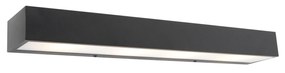 Dizajnová predĺžená nástenná lampa čierna 60 cm - Houx
