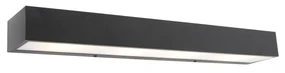 Dizajnová predĺžená nástenná lampa čierna 60 cm - Houx