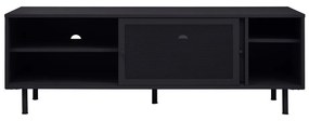 Čierny kovový TV stolík 160x55x45 cm Veep – Unique Furniture