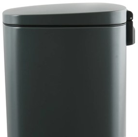 Spirella Akira 50 l odpadkový kôš s pedálom atichým zatváraním, matná sivá farba, 50 l
