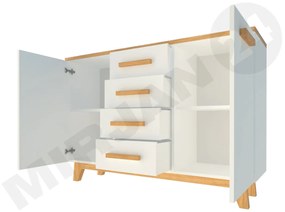 Komoda Kostello K9, Farby: borovica andersen / dub nash