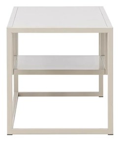 Kovový TV stolík RIVERSIDE 120x40cm, béžový