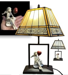 Dizajn lampa Tiffany štýl svietidlo DECOLAMP SISSI 45*Ø28*16