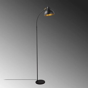 Stojacia lampa s kovovým tienidlom (výška 162 cm) Varzan – Opviq lights