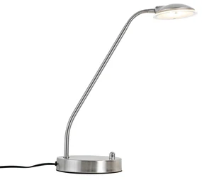 Moderná stolová lampa oceľová vrátane LED - Eva