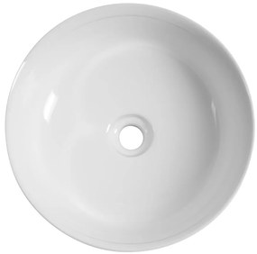 Sapho Sapho, ALETTE keramické umývadlo na dosku, vysoké, priemer 41cm, biela, AR459