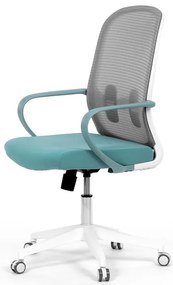Autronic BONTEC Kancelárska stolička, hojdací mechanizmus, modrá látka, KA-S425 BLUE Farba: Šedá
