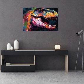 Obraz - Dinosaurus, maľba (90x60 cm)