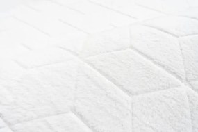 Koberec RABBIT 3D biely kruh