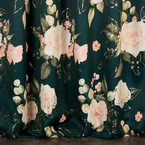 ZÁVES NA PÁSKE ROSE 135X270 CM VZOROVANÁ