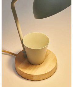 Stolová lampa v mentolovej farbe s kovovým tienidlom (výška 37 cm) Katia – Kave Home