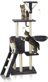 Škrabadlo pre mačky Hawaj 138 x 49 cm tmavo šedá