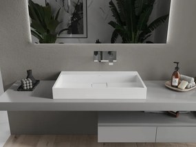 Mexen Ava umývadlo na dosku z konglomerátu B/O 80 x 46 cm, biele - 23018000