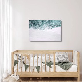 Obraz - Tyrkysová abstrakcia (90x60 cm)