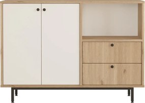 Skrinka na mikrovlnku Houseland Royce 02 dub Castello/biela