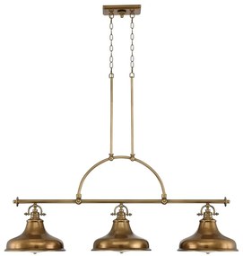 Quoizel QZ-EMERY3P-WS - Luster na reťazi EMERY 3xE27/100W/230V mosadz