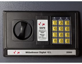 DEMA Digitálny trezor 12 litrov 31x20x20 cm