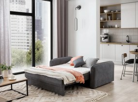 Rozkladacia 2-miestna pohovka LAINE, sivá