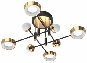 Zuma Line MX7170-8-3BGT - LED stmievateľný prisadený luster LARA LED/60W/230V zlatá/čierna