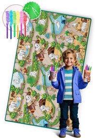 Rolovaná penová podložka na vyfarbovanie 200 x 120 x 0,3 cm Ricokids RK-343