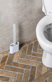 Aqualine WC silikónová štetka závesná/na postavenie, biela TF010