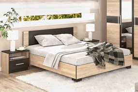 Manželská posteľ 160 VALENTÍNA, sonoma/wenge