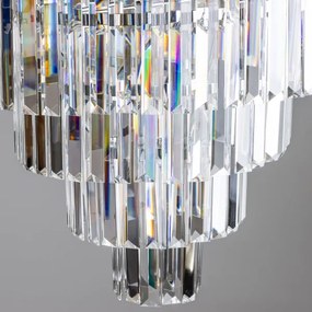 Brilagi - LED Krištáľový luster na reťazi MOZART 5xE14/40W/230V lesklý chróm