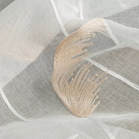 ZÁCLONA NA KRÚŽKOCH ABBIE 140X250 CM VZOROVANÉ