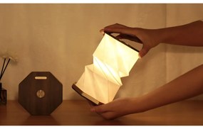 Hnedá svetelná dekorácia na USB ø 12 cm Twist Hexagon – Gingko