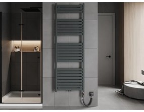 Mexen Uran, elektrické vykurovacie teleso 1800x600 mm + vykurovacia tyč 900 W, antracitová, W105-1800-600-2900-66