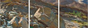 Obraz - John Singer Sargent, Simplon Pass, reprodukcia (s hodinami) (90x30 cm)