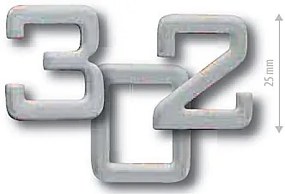 Nalepovacie domové číslice COBRA 25 mm (NEREZ), COBRA IN (nerez)