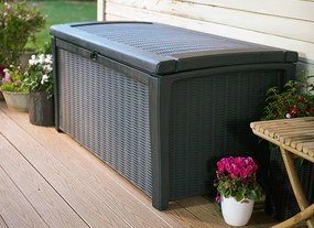 Záhradný úložný box COLBORNE hnedý - 416L