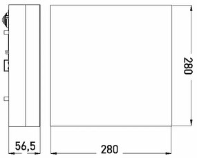 LED Kúpeľňové stropné svietidlo LED/24W/230V 3000/4000/6000K 28x28 cm IP44