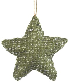 VIANOČNÁ DEKORÁCIA IRIN1 SADA 6KS 10X3X10 CM ZELENÁ