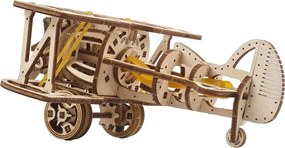 Ugears 3D mechanické puzzle Dvojplošník 84 ks