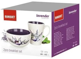Banquet Lavender 2-dielna raňajková sada