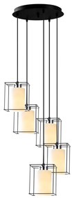 Závěsný lustr Swank III černý