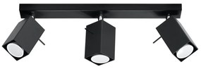 Bodové svietidlo MERIDA 3 3xGU10/40W/230V čierna