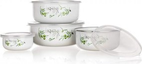 Banquet Sada smaltovaných misiek Olives