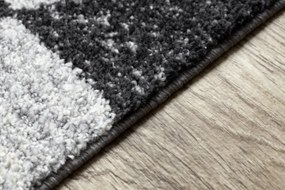 Koberec KAKE 25812677 Geometric - Romby 3D sivý/čierny