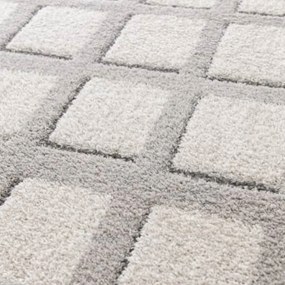 DY Sivý koberec s geometrickým vzorom Serenity 03 Rozmer: 80x150 cm