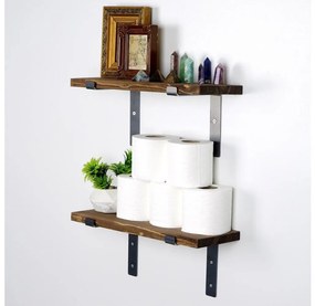 SADA 2x Nástenná polica smrek