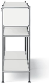 Kovová konzola »CN3 Slim Line« s 2 zásuvkami, biela