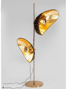 Diva stojacia lampa čierno-zlatá 202 cm