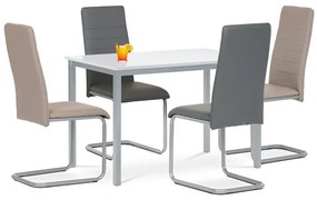Autronic BONTEC Jedálenská stolička, čierna, ekokoža, DCL-402 BK Farba: Šedá