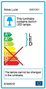 LED luster Giono 8 zlaté