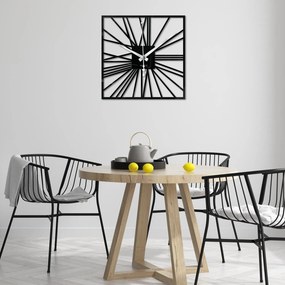 Nástenné hodiny z plexiskla - Sentop | X0111 | farebné: Šedá kovová Ral 7005 Strieborné ručičky 30 cm 4242-71772 X0111